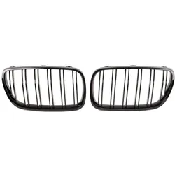 Kühlergrill SET Schwarz Hochglanz Doppelsteg passend für BMW X3 E83 LCI 06-11