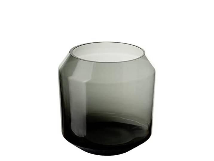 Fink [DL] Orelia, Vase, Windlicht, Glas, grau, L. 20 cm, B. 20 cm, H. 20 cm, D. 20 cm