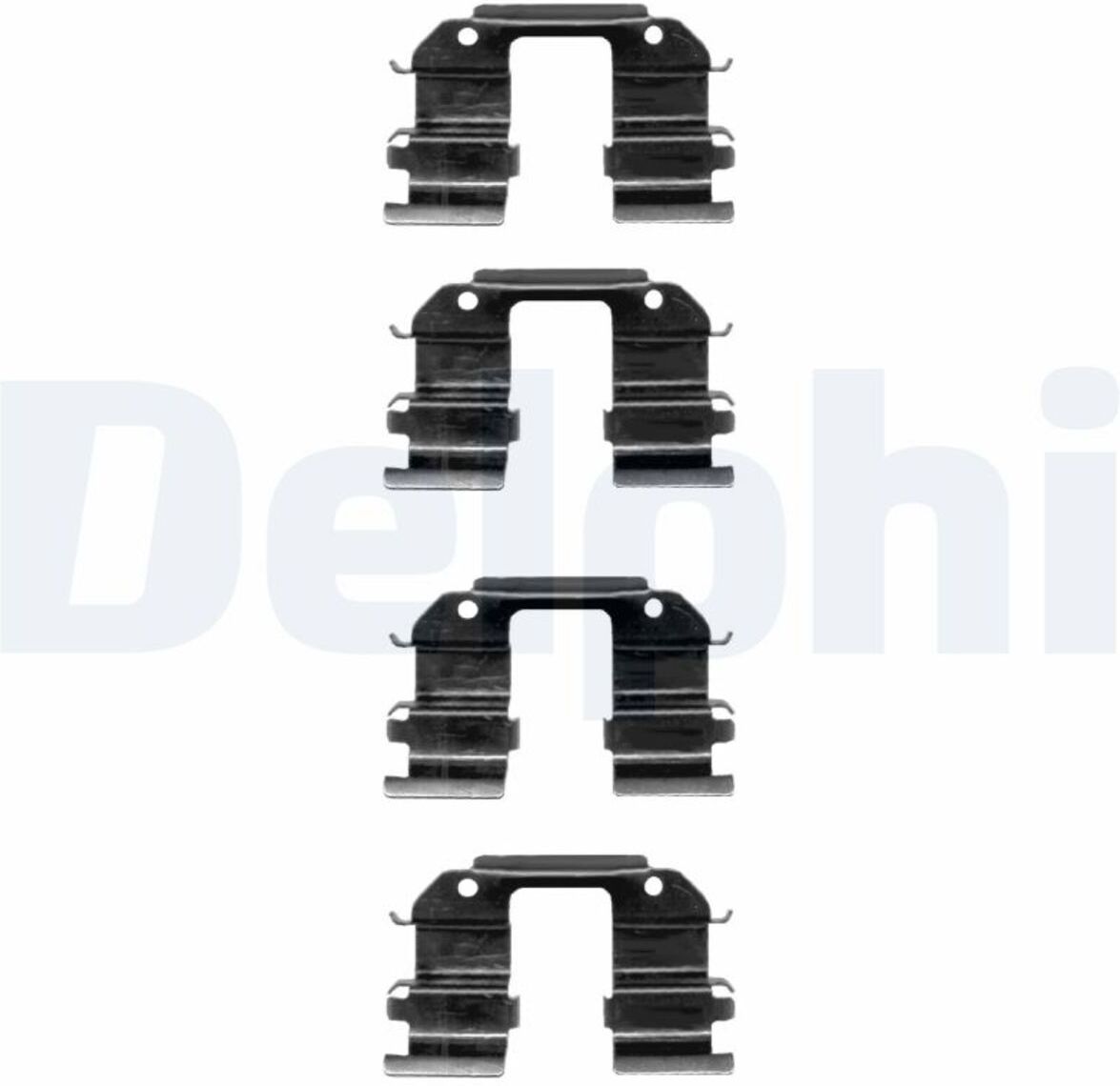 Kit d'accessoires, plaquette de frein à disque DELPHI LX0372