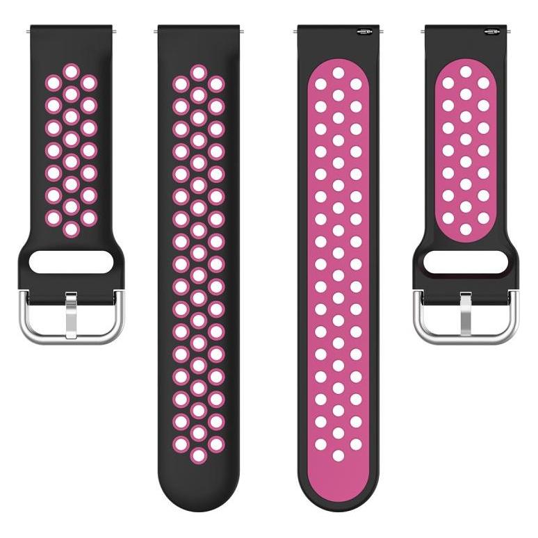 Cover-Discount 22mm Silikon Sportarmband gelöchert pink (22 mm, Silikon) (N680600764H)