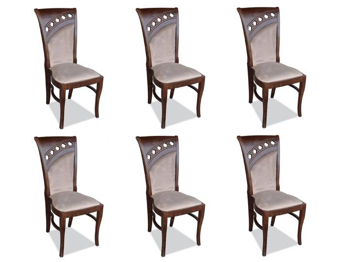 Xlmoebel Sitzgruppe Designer Stuhl mit Polsterung für elegantes Wohnen, (Stuhl-Set, 6-tlg., 6er-Set), Hergestellt in Europa