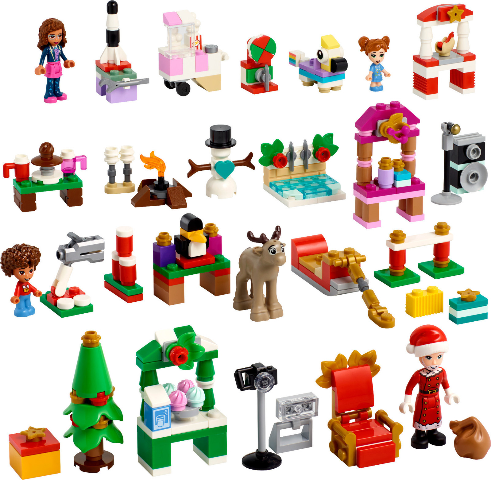 LEGO Friends Adventskalender 2022 41706 met 24 kerstspeelgoedstukjes