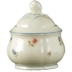 Esmeyer 1 x Seltmann Zuckerdose 6 Personen, Form: Marieluise,  Glasur: elfenbein, Dekor: 30308 Streublume