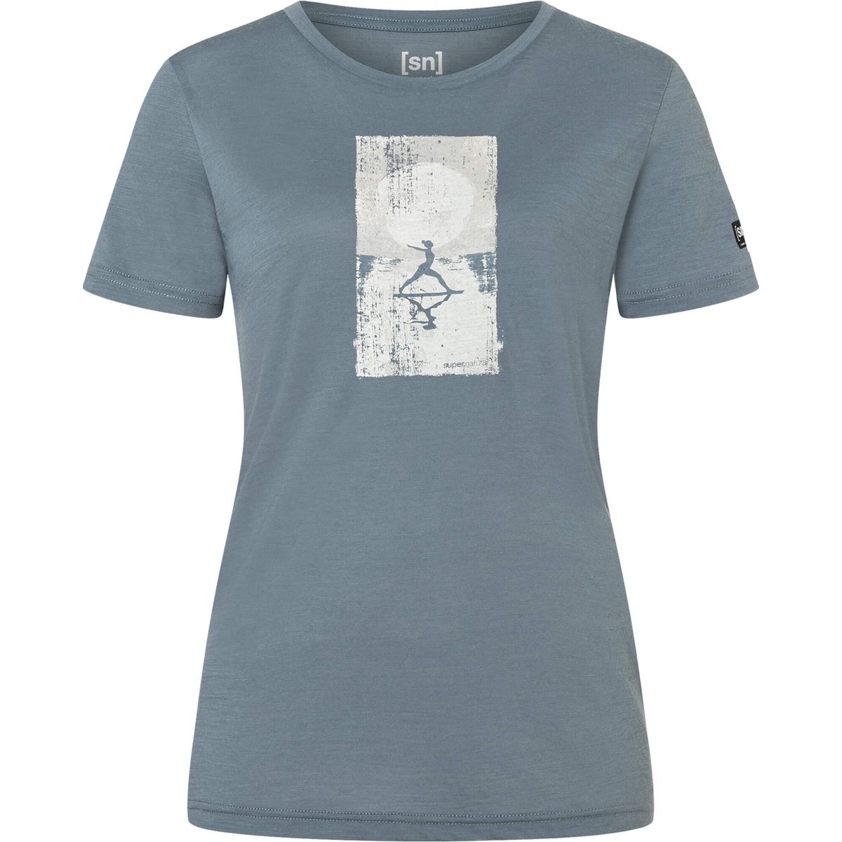Super.Natural W SUN Salutation Tee stormy weather/various (14J) XS SNWP0326514JXS