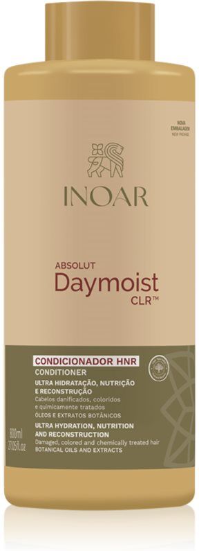 INOAR Absolut Daymoist Conditioner après-shampoing hydratant pour cheveux abîmés et traités chimiquement 800 ml