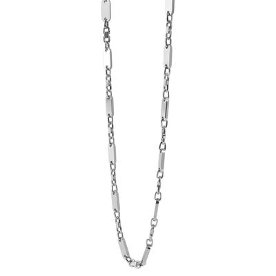 Kette ohne Anhänger ADELIA´S "Halskette – Plattenkette aus Edelstahl" Gr. 70, silber, Halsketten, Damen, 70, Edelstahl, Schöne Geschenkidee zum Weihnachten