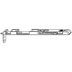 Maco, Drehkippbeschlag, Kantriegel unten, Eurofalz FT 18 mm, 9V, L=170 mm, silber (55167)