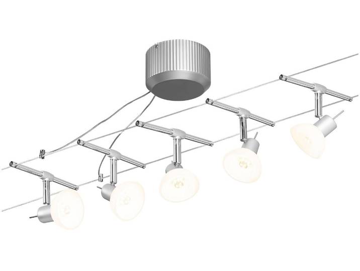 PAULMANN LED Deckenleuchte Sheela , weiß (chromfarben, weiß), 5, 1 Stk., Leuchten, GU 5,3, LED Deckenleuchte