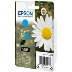 EPSON Tinte 18XL cyan hohe Kapazität (C13T18124010) Home-Serie,''18XL''