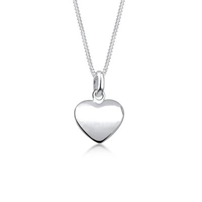 Kette mit Anhänger ELLI "Halskette Herz Filigran Klassisch Schmuck Geschenk 925 Silber" Gr. 45, silber, Halsketten, Damen, 45, ohne Stein, Silber 925 (Sterlingsilber)