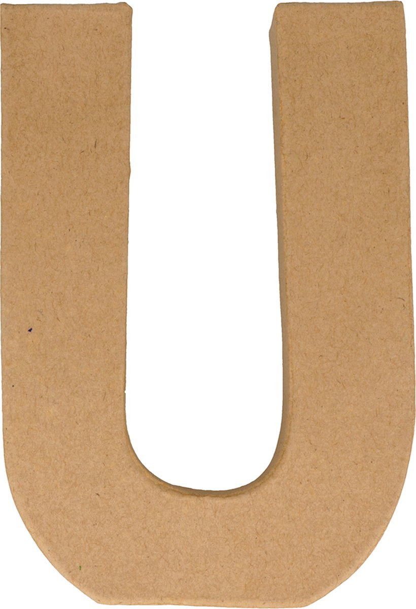 Artemio Letter U papier-maché 15 cm