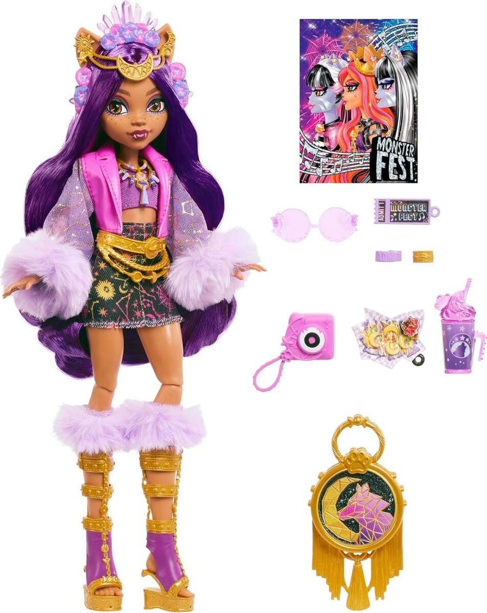 Mattel Monster High Clawdeen Wolf Pop Monster Fest Outfit HXH80