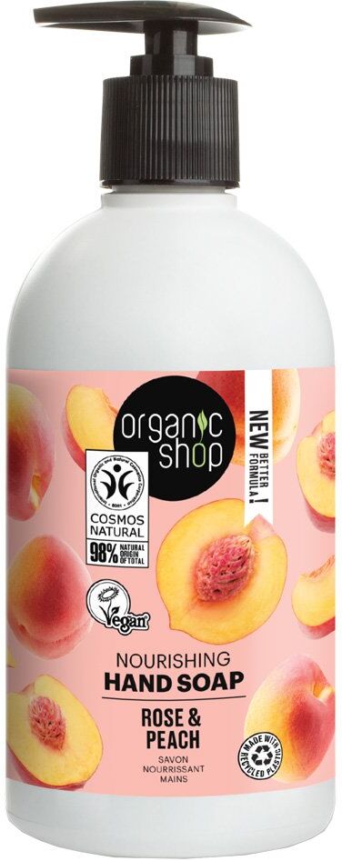 ORGANIC SHOP Rose & Peach Hand Soap 500ml