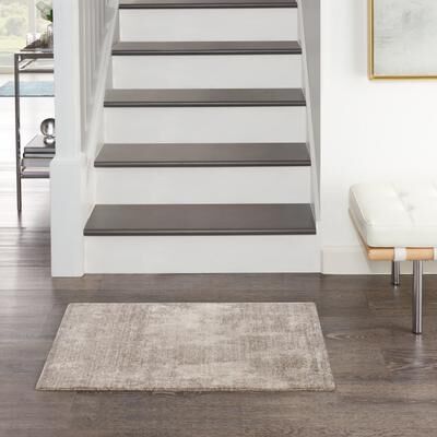 Nourison Harmony Indoor only Silver Abstract Area Rug