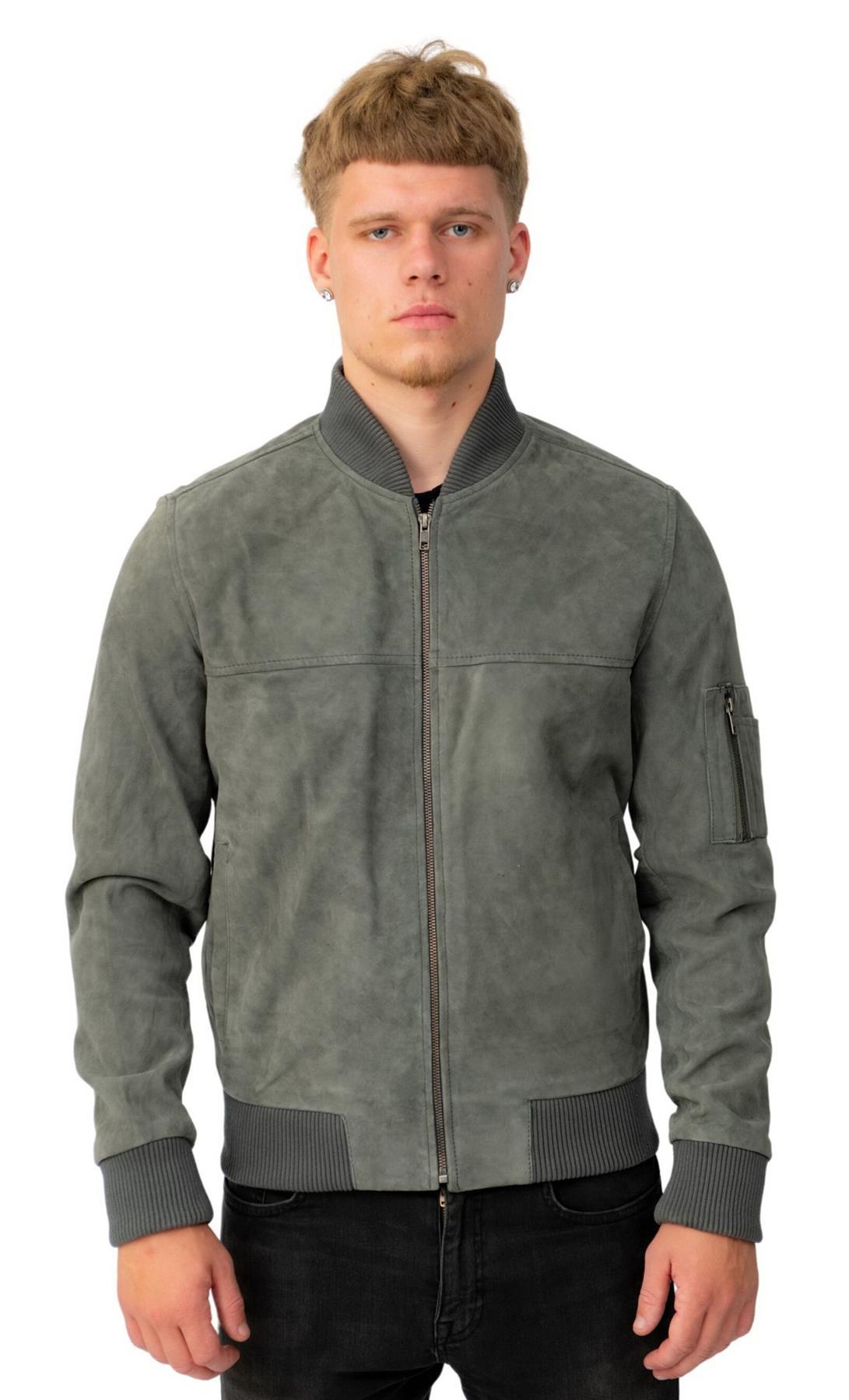 Herren Ziegenwildleder MA-1 Bomberjacke-Auckland