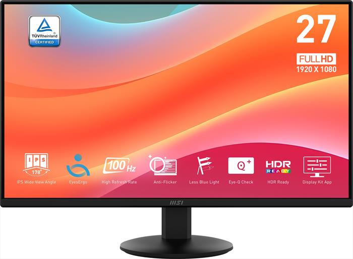 MSI Monitor Led 27" Pro Mp272l-nero