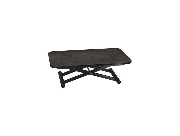 Höhenverstellbarer und ausziehbarer Design Ess- und Couchtisch „Enora“ Keramik Rostbraun Akante Design