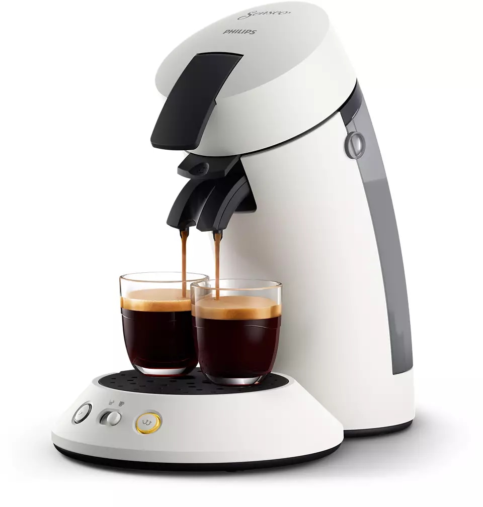Philips CSA210/10 SENSEO Original Plus Kaffeepadmaschine, weiß