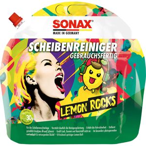 Sonax Scheibenreiniger 01604410, Lemon Rocks, gebrauchsfertig, für Scheibenwaschanlage, 3 Liter