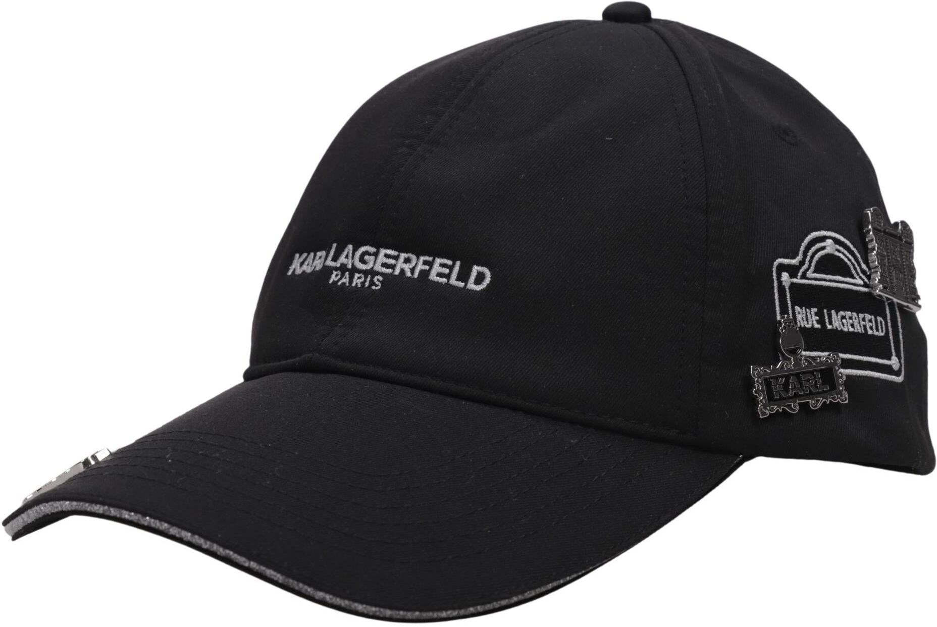 Karl Lagerfeld Damen Hut oder Mütze, Schwarz, Gr. Onesize, Synthetik - Second Hand