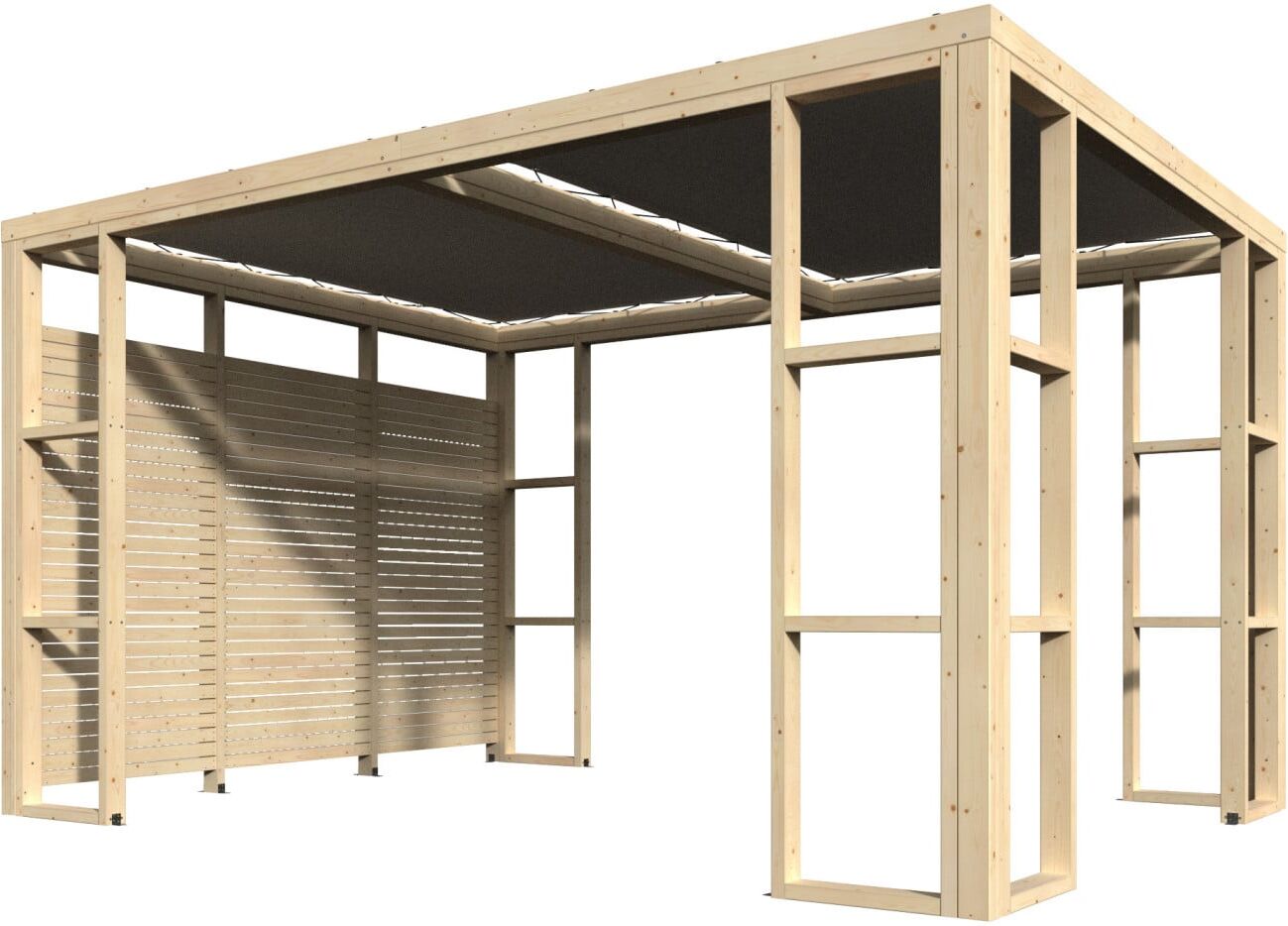Décor et Jardin Pergola Ambre 1P 401 x 304 cm natur