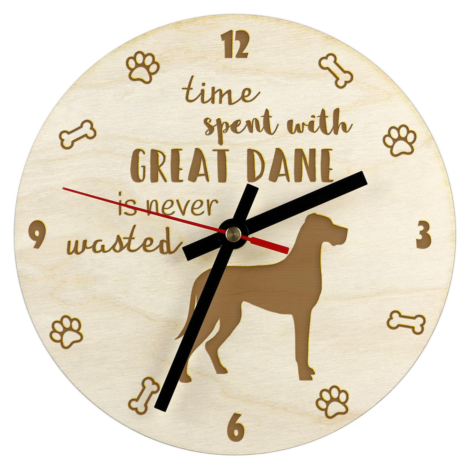 Art-Dog Wandklok Duitse Dog II