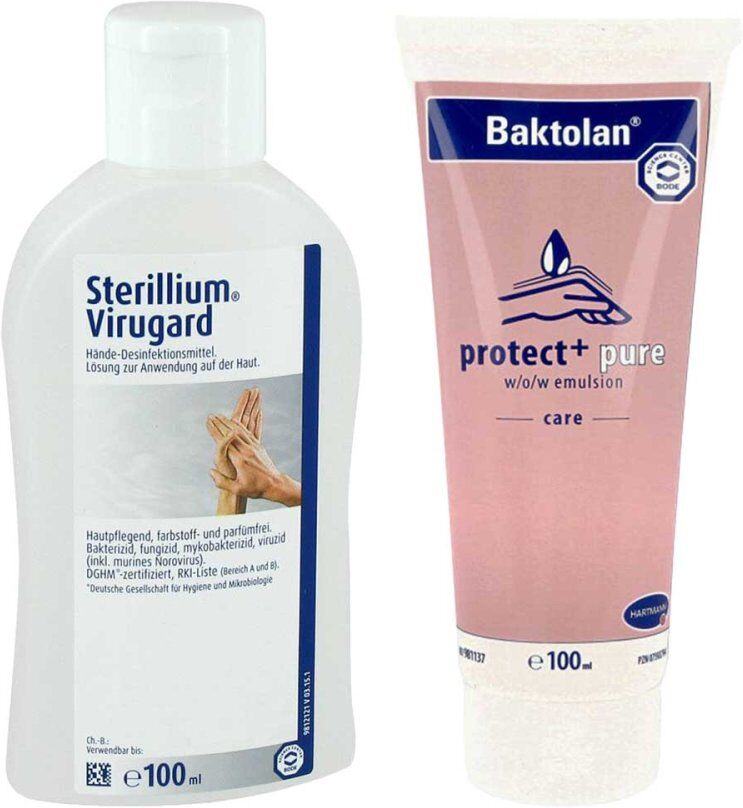 Sterillium Virugard Lösung & Baktolan protect+ pure