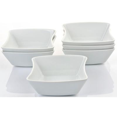 Schale RETSCH ARZBERG "SANDY", weiß, B:13cm H:6cm L:15,2cm, Porzellan, Schüsseln, Schale, 15x13cm, vielseitig verwendbar, ungewöhnliche Form, klassisches Weiß