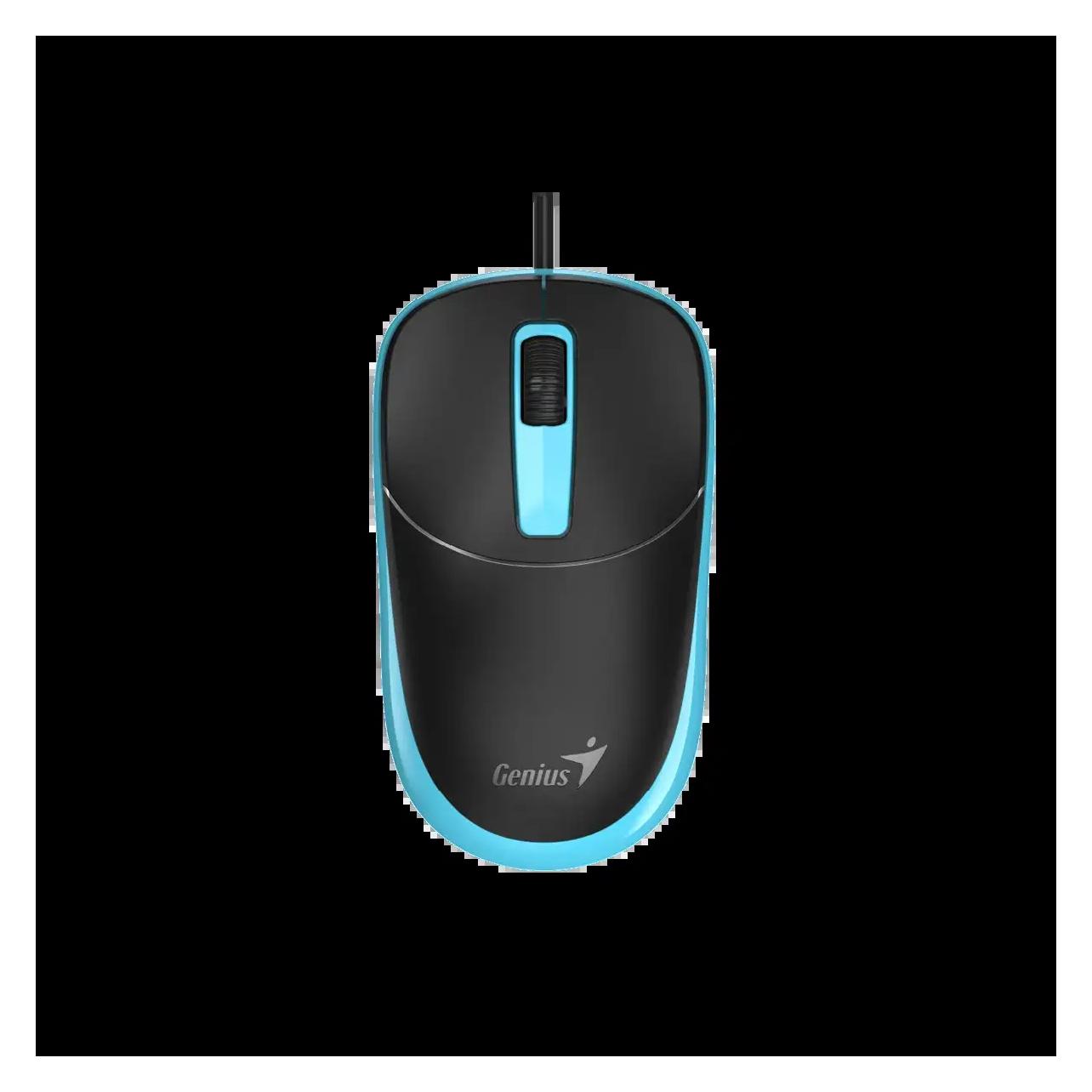Genius DX-123 Wired Mausschwarz/Blau (Kabelgebunden) (31010033405)