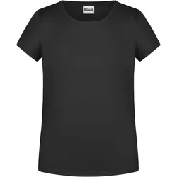James & Nicholson Mädchen Bio T-Shirt 8007G black L