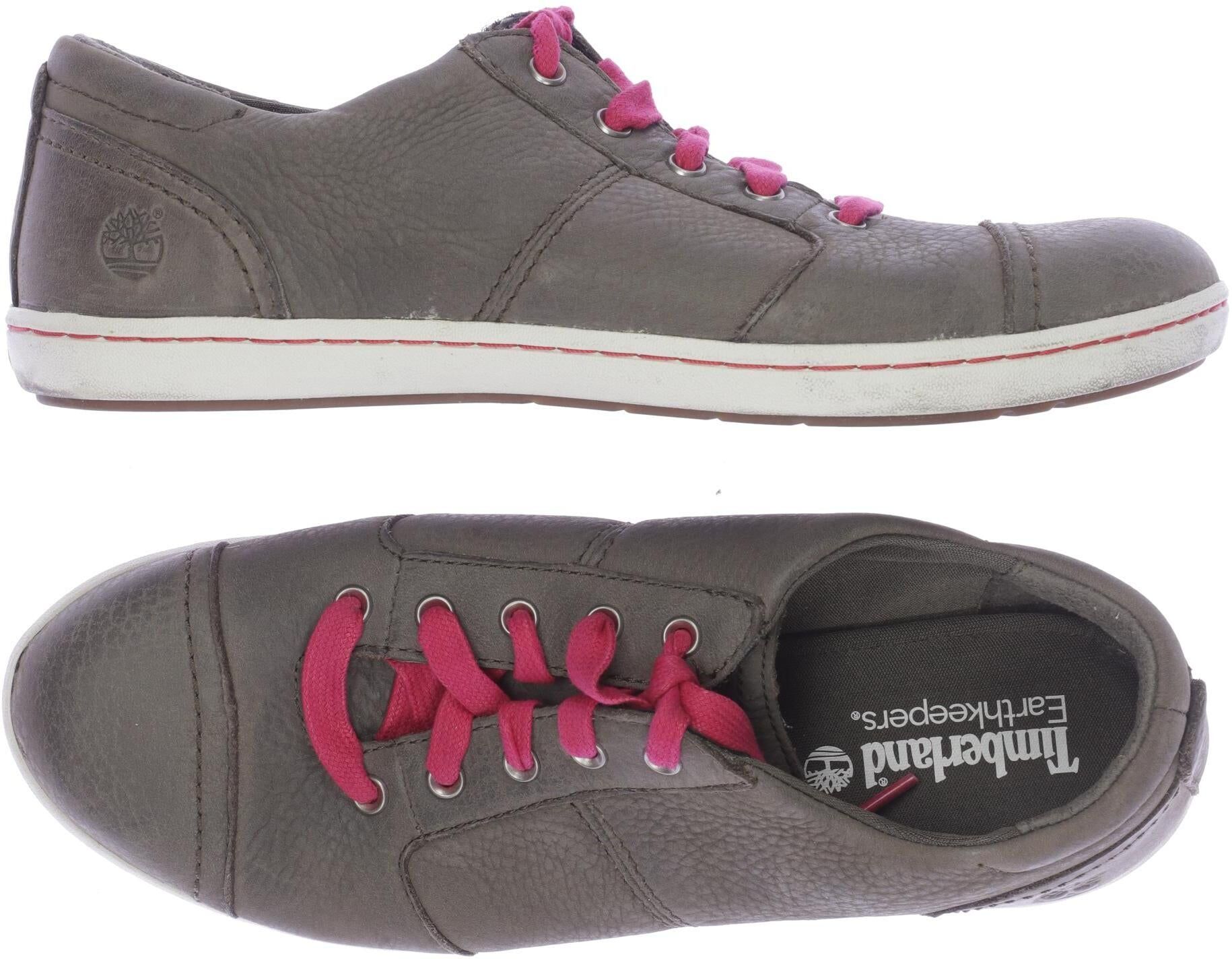 Timberland Damen Halbschuh, Grau, Gr. EU 39, Leder - Second Hand