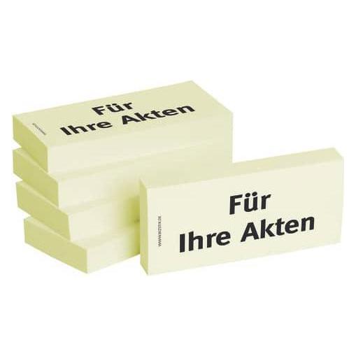 Bizstix Notiz "Für Ihre Akten" (35 x 75 mm) (1301010107)