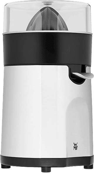 Exprimidor - WMF Stelio, Potencia 85 W, 2 Conos diferentes, Start-Stop automático, Sistema antigoteo, Cromargan Acero Inoxidable