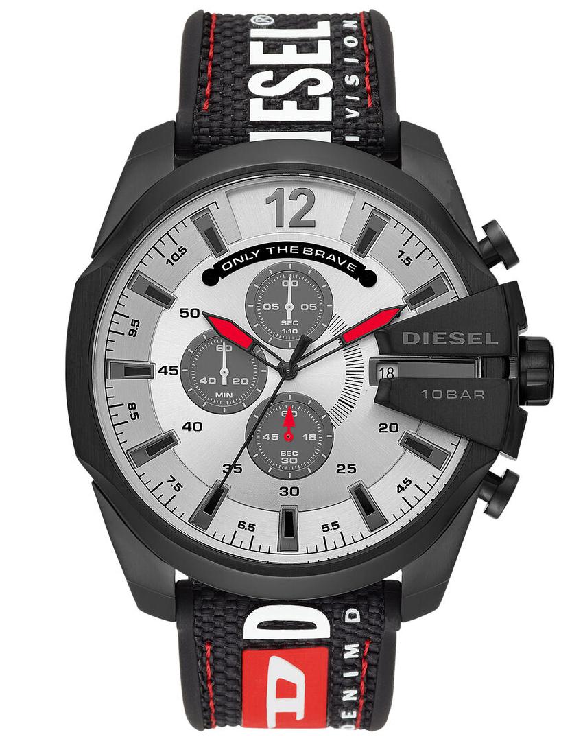 Diesel Mega Chief herenhorloge Zwart DZ4512