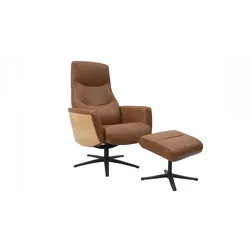 RELAXSESSEL VANITAS Braun Leder Relaxfunktion