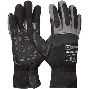 Gebol Arbeitshandschuhe Master Schock, 709832, Synthetikleder, schwarz, Größe 10 / XL