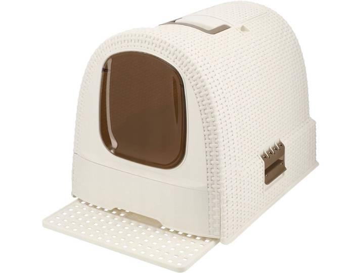 Curver Kattenbak - Gesloten met lade - Uitschuifbare onderbak - Wit - 51,5x38,5x40cm