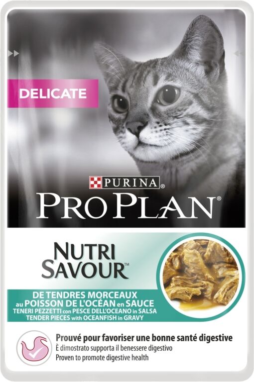 Purina PRO PLAN WC DELICATE TENERI PEZ. C/PESCE 85GR