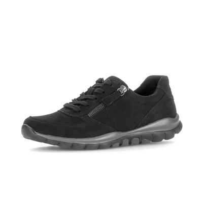 Sneaker GABOR "Sneaker low", Damen, Gr. 42, schwarz, Schuhe Sneaker