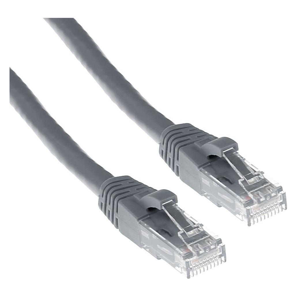 ACT Grey 2.5 meter U/UTP CAT6A patch cable snagless with RJ45 connectors (U/UTP, CAT6a, 2.50 m) (IB3053)