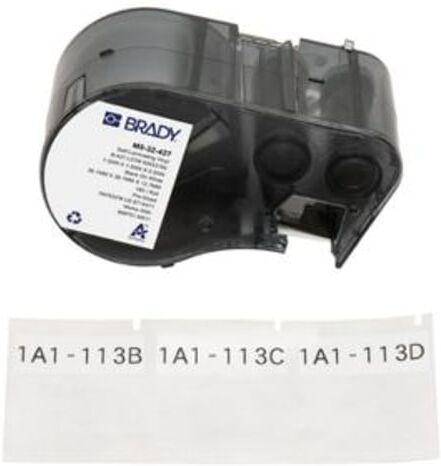 Brady M5-32-427 etiquetas de vinil laminado 38,1 mm x 38,1 mm x 12,7 mm