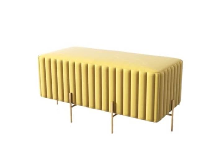 Elegante Schuhwechselbank aus Metall, Sofa im Eingangsbereich, Fußstütze Stabil, leicht zu reinigen, langlebig, vielseitig einsetzbar(Yellow(90*40*42)cm)