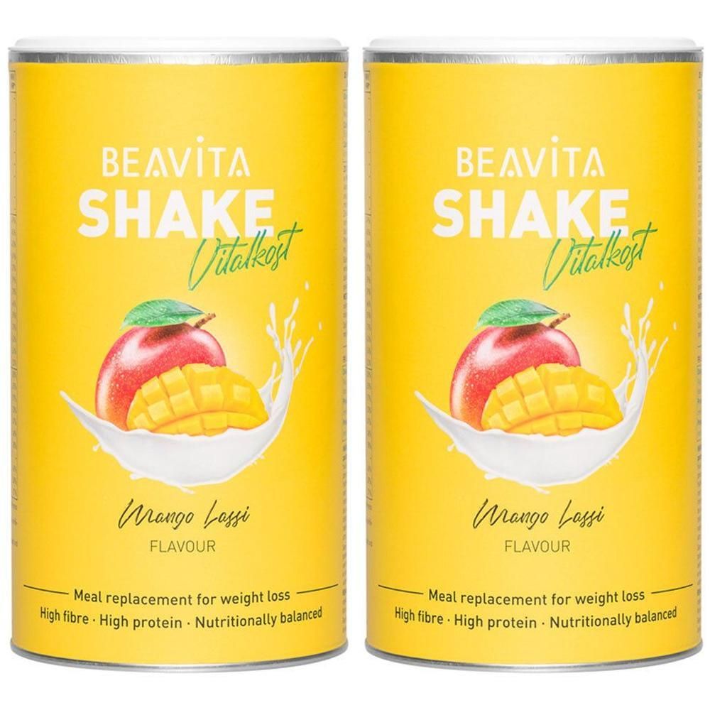 Beavita Vitalkost Diät-Shake, Mango Lassi Doppelpack 2x572 g Pulver
