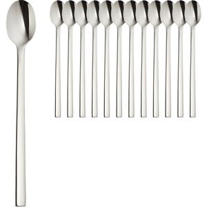 Solex Latte-Macchiato-Löffel Maya 122621, 21,5 cm, Edelstahl 18/10, silber poliert, 12 Stück