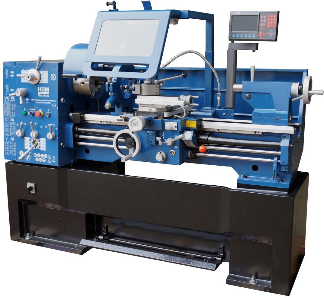 HBM tornio per metallo con visualizzatore digitale 410 x 1500, 400 V