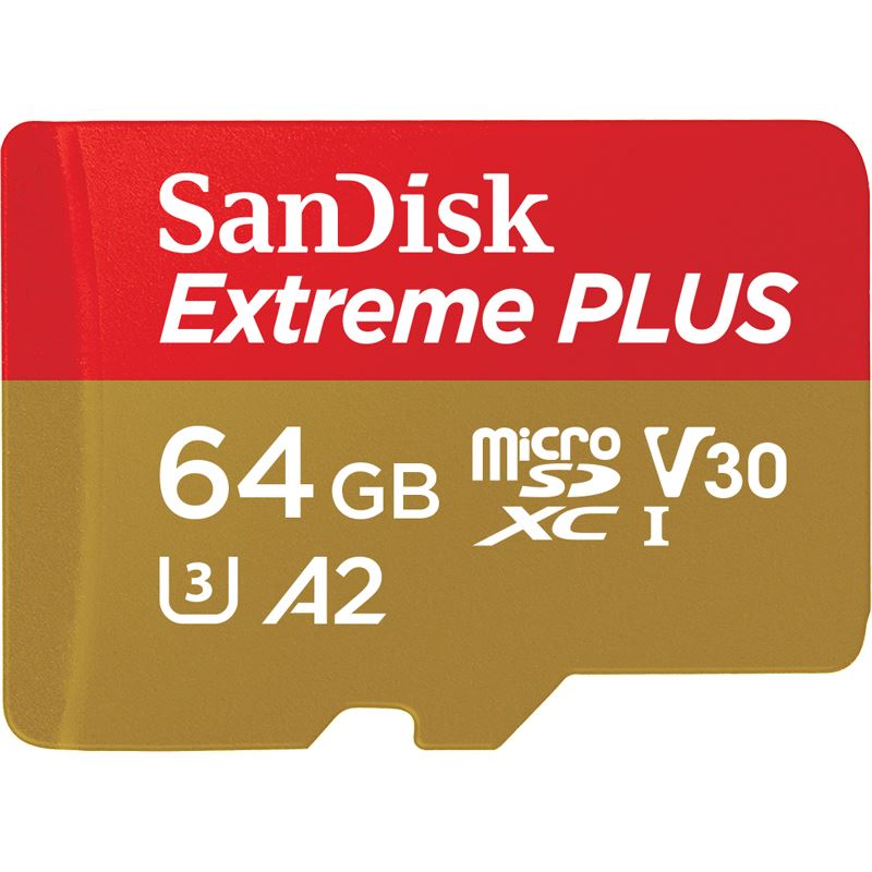 64GB WD EXTREME PLUS MIcroSDXC +SD