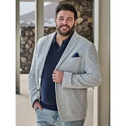 engbers Herren Freizeit-Sakko regular Weiß gemustert - 60