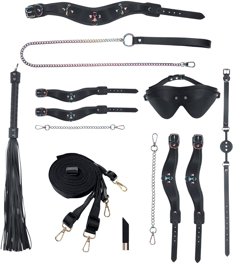 Ouch Kit Bondage avec Sac - Collection Venice - Noir