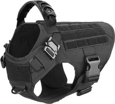 Uplift Curations Large Dog Harness And Leash Set Training Walking Vest For German Shepherds And Malinois s black Harness