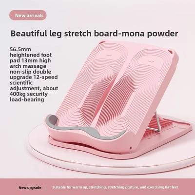 Uplifted Goods Inclined Pedal Stretching Board For Calf Leg Foot Fitness pink